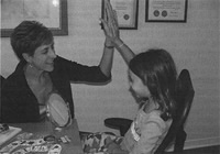 Janna with student